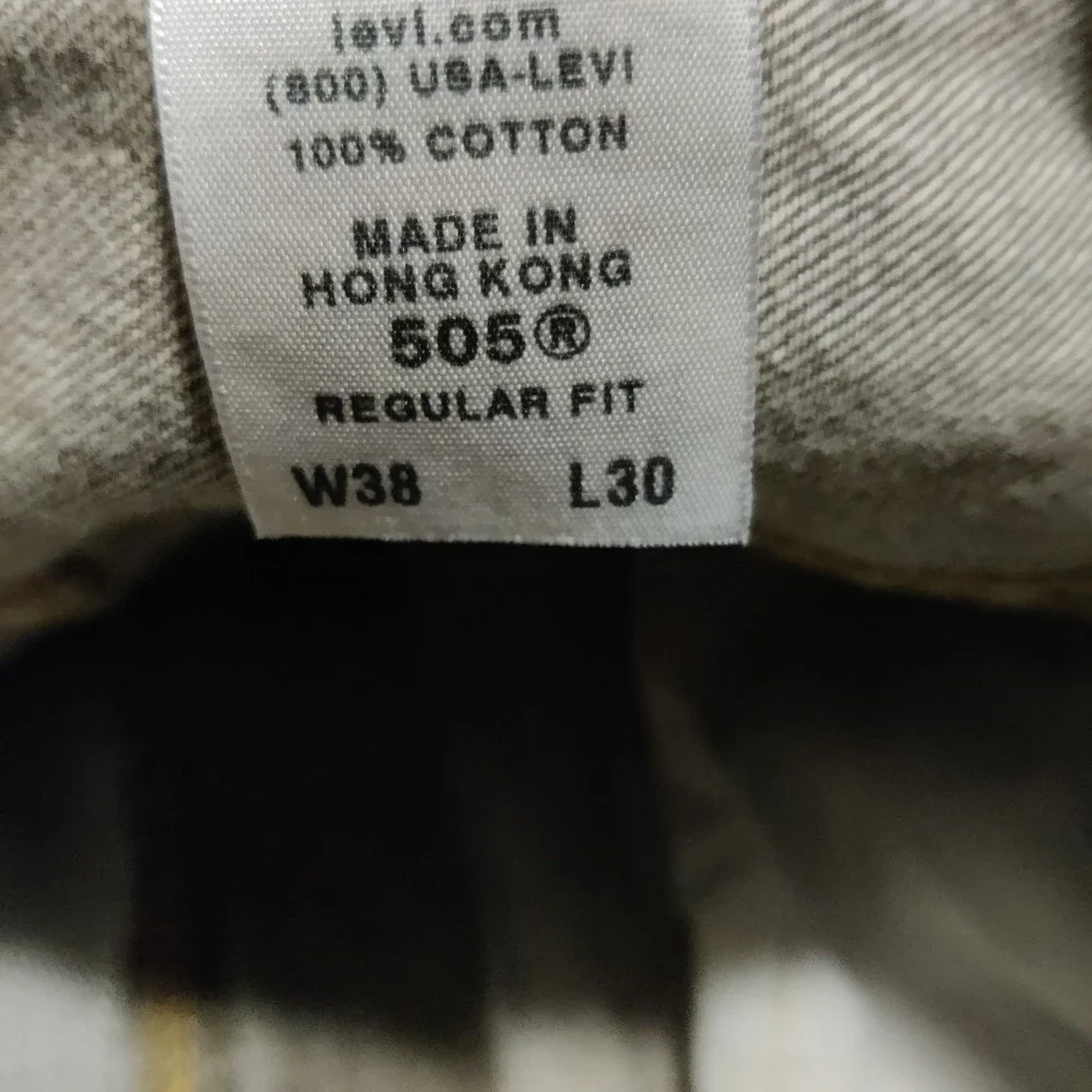 Vintage Levi's 505 Jeans Mens 38 x 30 Brown Denim Regular‎ Fit Y2K